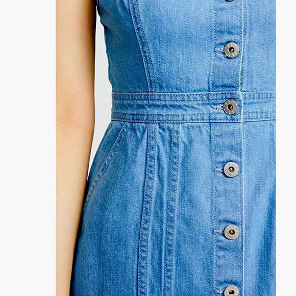 BB Dakota Jean Light Blue overall dress *worn once* Size 4 so cute and comfy - Picture 5 of 9